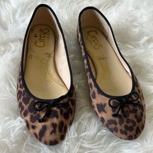 Sam Edelman circus wonder blast, leopard flats size 7 1/2